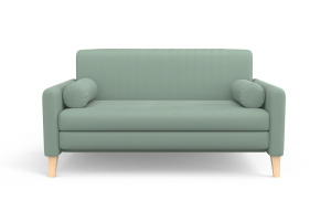 Прямой диван Майами (спальное 140 см) Zara Mint 14 Вид спереди