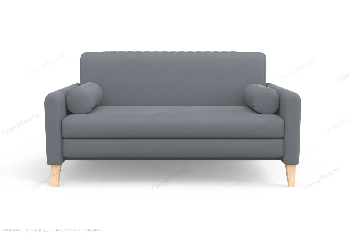 Прямой диван Майами (спальное 140 см) Zara Grafit 32 Вид спереди