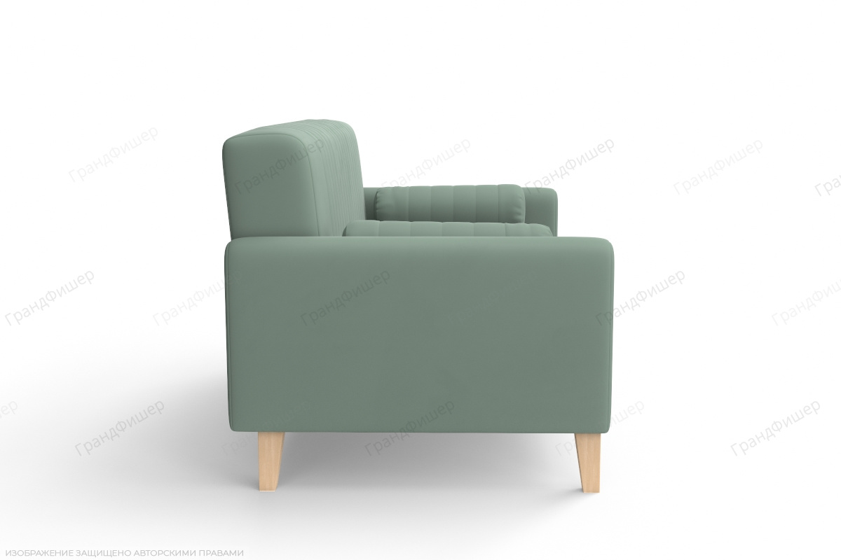 Прямой диван Майами (спальное 140 см) Zara Mint 14 Вид сбоку
