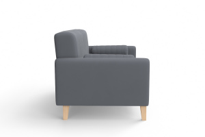 Прямой диван Майами (спальное 140 см) Zara Grafit 32 Вид сбоку