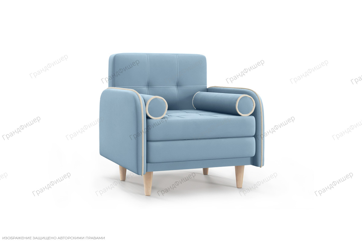 Кресло Монро Amigo Blue Вид по диагонали