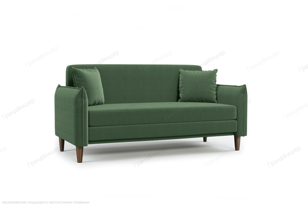 Прямой диван Порту слим (спальное 140 см) Amigo Green Вид по диагонали