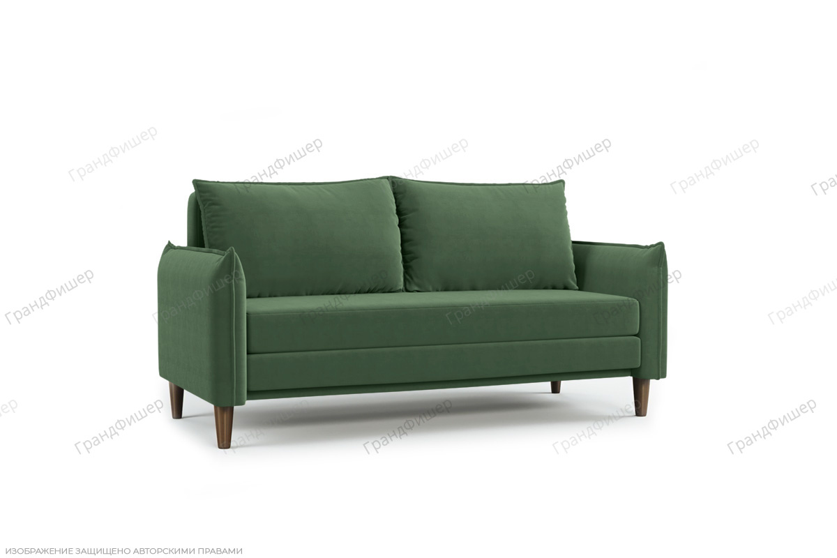 Прямой диван Порту слим (спальное 140 см) Amigo Green Вид по диагонали