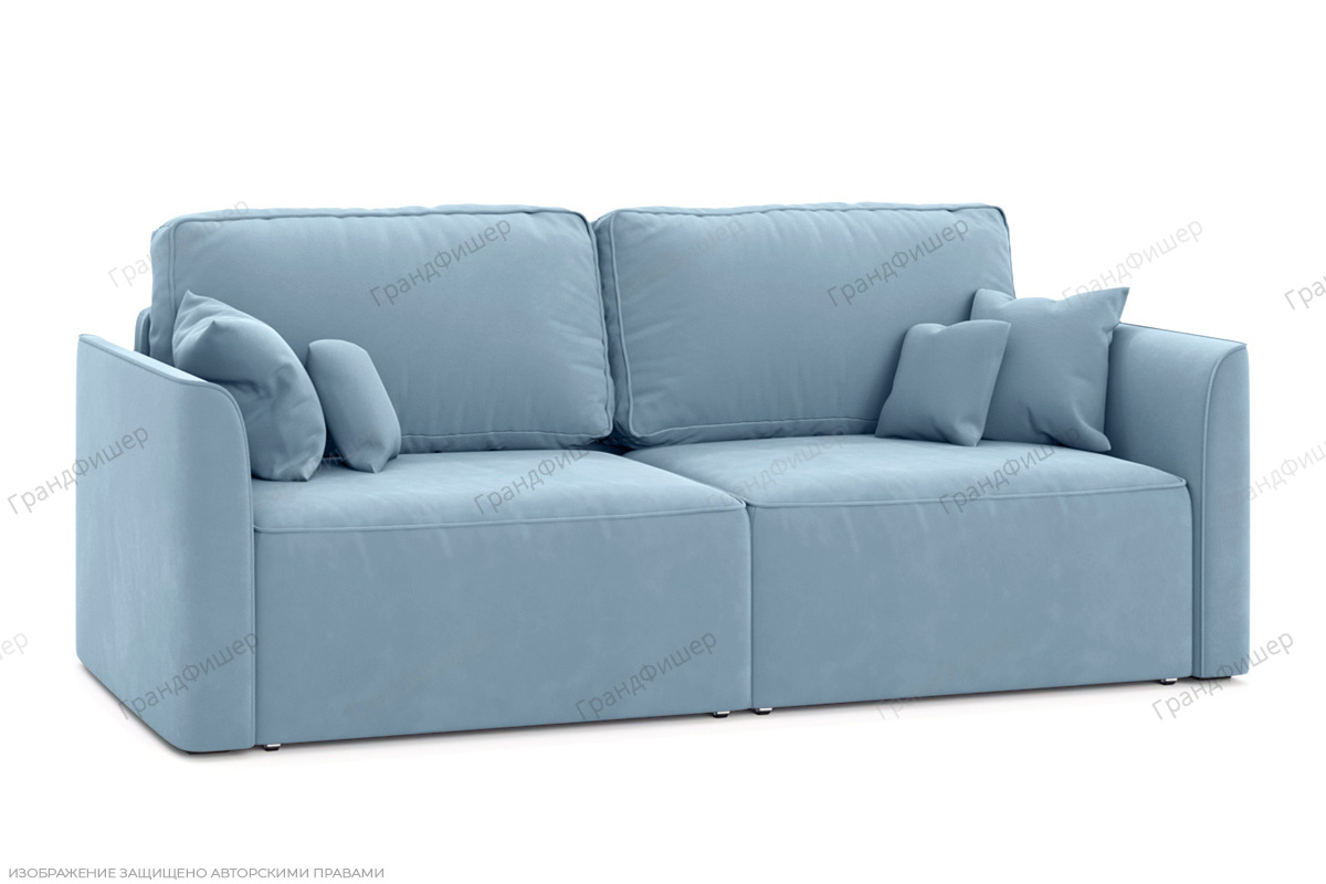 Прямой диван Сиэтл-2 Amigo Blue Вид по диагонали