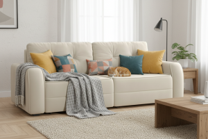 Прямой диван Кайман-8 Энерджи Лайт 810/2 Вид по диагонали