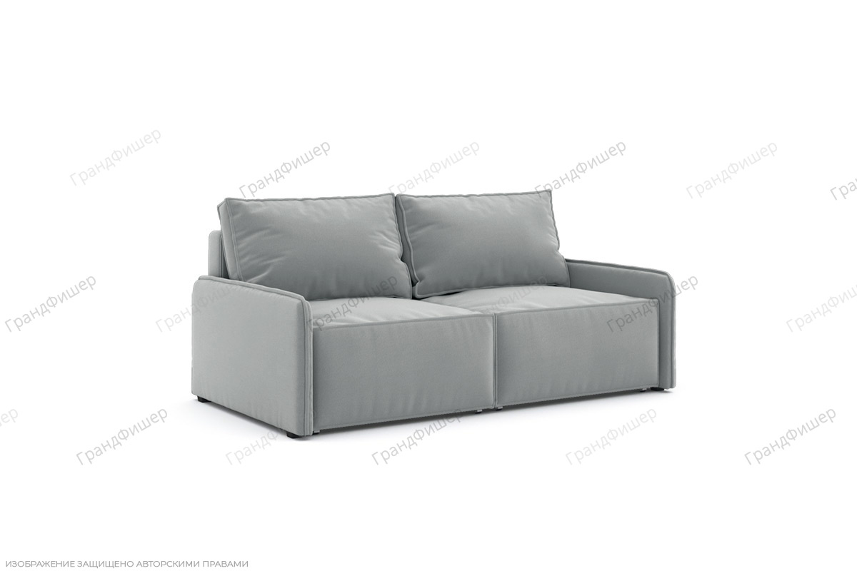 Прямой диван Раф Zara steel 52 Вид по диагонали