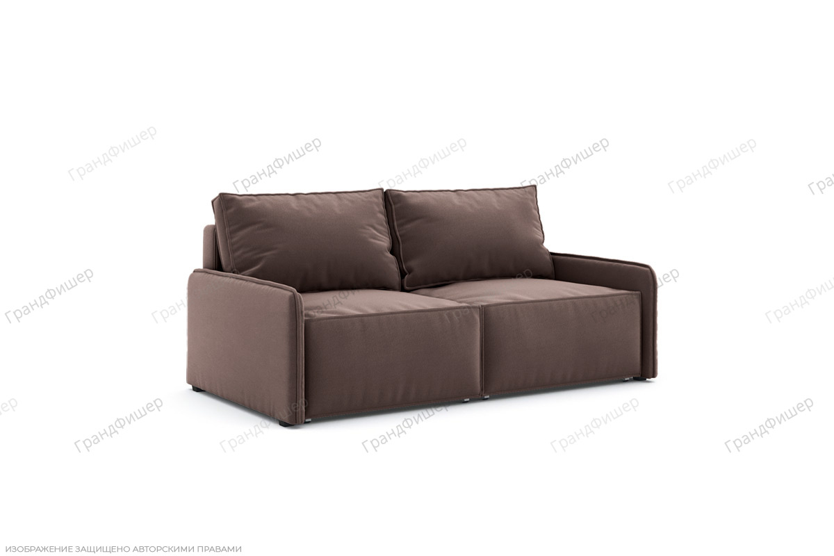 Прямой диван Раф Amigo Chocolate Вид по диагонали