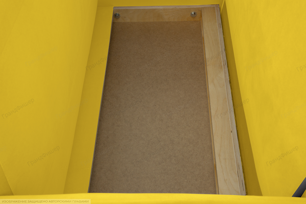 Жёлтый диван Сайли Вэлла 40 (жёлтый) с кантом Ящик для белья