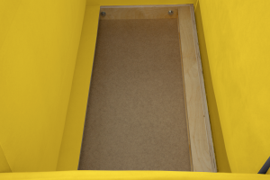 Жёлтый диван Сайли Вэлла 40 (жёлтый) с кантом Ящик для белья