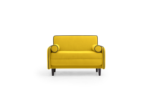 Жёлтый диван Сайли Вэлла 40 (жёлтый) с кантом Вид спереди