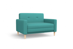 Прямой диван Глэм опора №5 Zara azur 48 Вид по диагонали