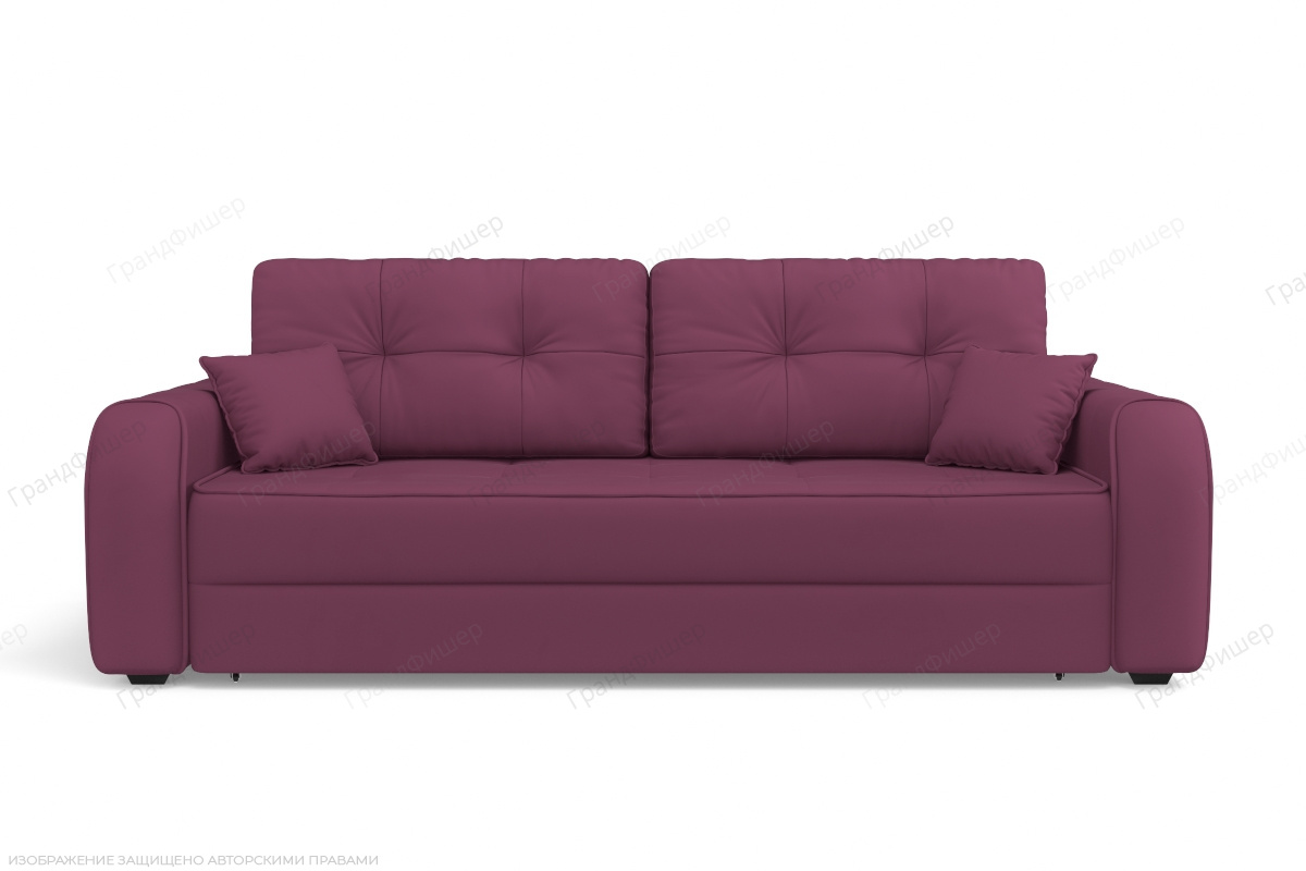 Прямой диван Кайман (Капри) Zara bordo 84 Вид спереди