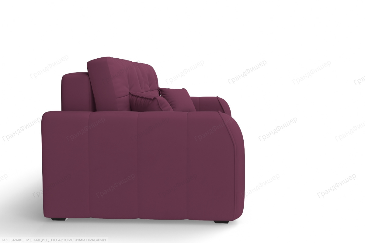 Прямой диван Кайман (Капри) Zara bordo 84 Вид сбоку