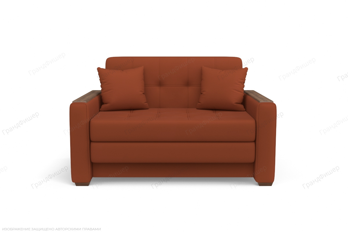 Прямой диван Этро люкс с накладками Zara mandarine 39 Вид спереди