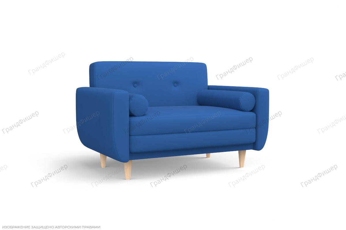 Прямой диван Шуга опора №5 Zara ocean 45 Вид по диагонали