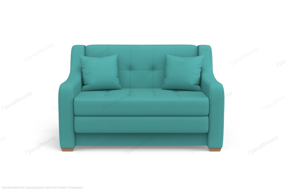 Прямой диван Сохо Zara azur 48 Вид спереди