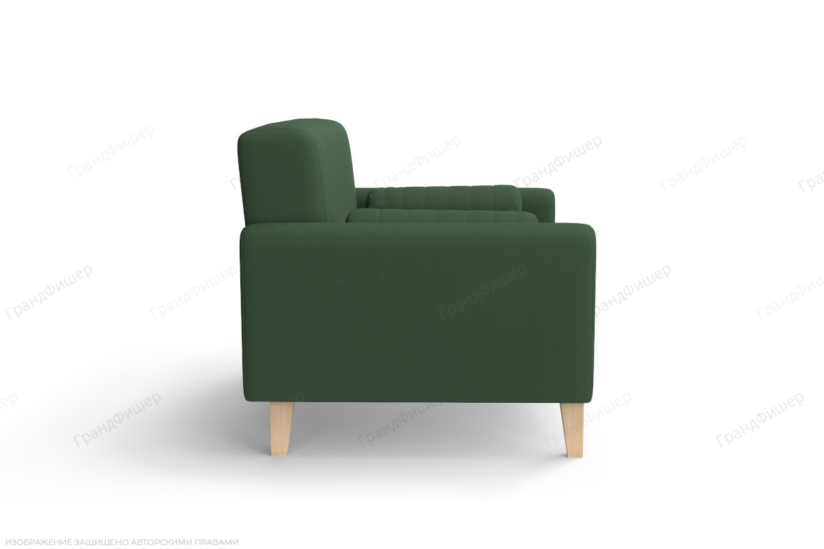 Неглубокий диван Майами Amigo Green Вид сбоку