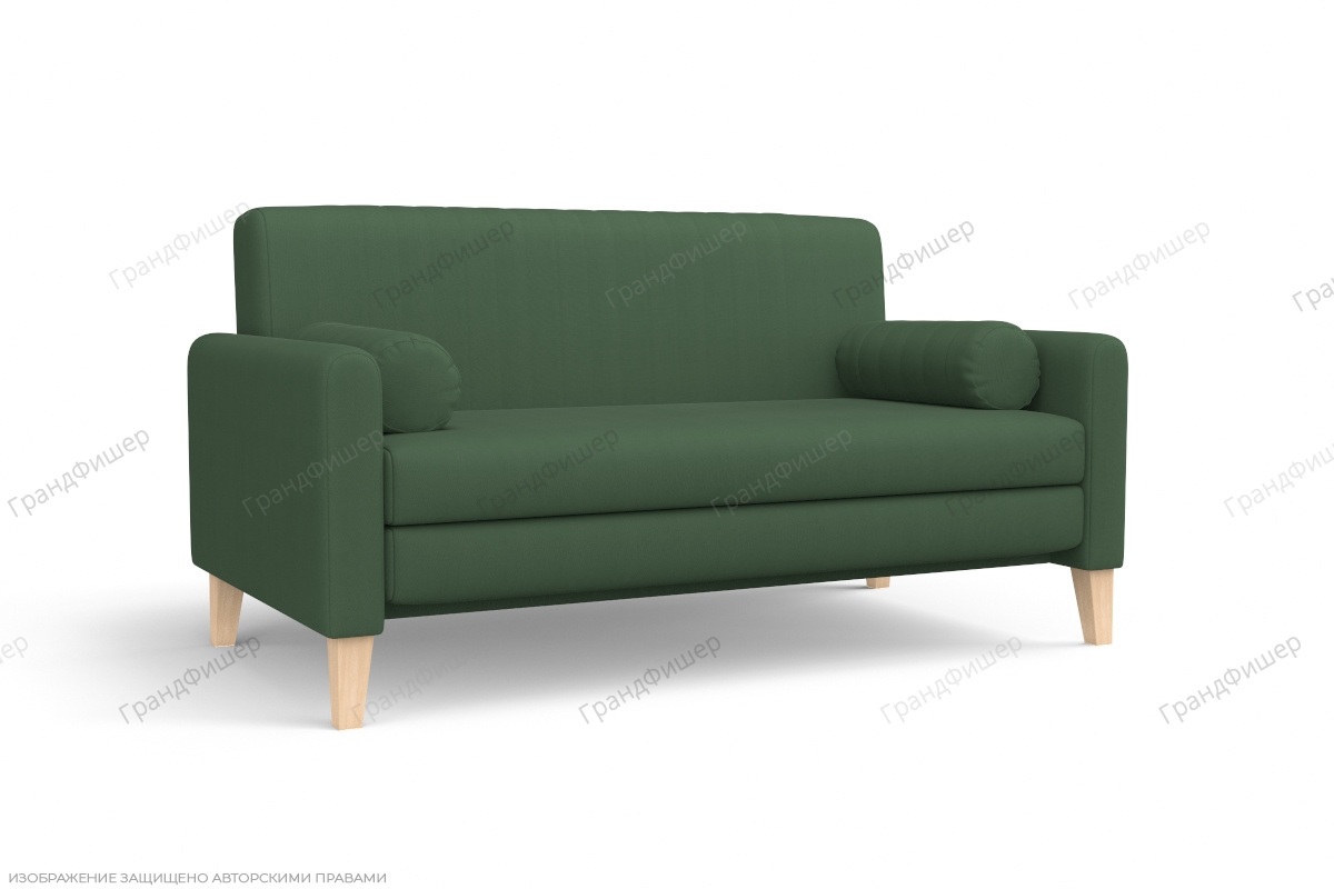 Прямой диван Майами (спальное 140 см) Amigo Green Вид по диагонали
