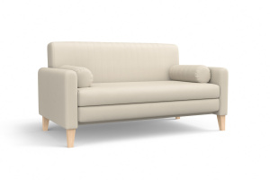 Прямой диван Майами (спальное 140 см) Zara sand 4/2 Вид по диагонали