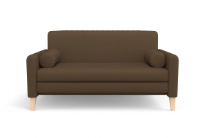 Прямой диван Майами (спальное 140 см) Zara cappuchino 3 Вид спереди