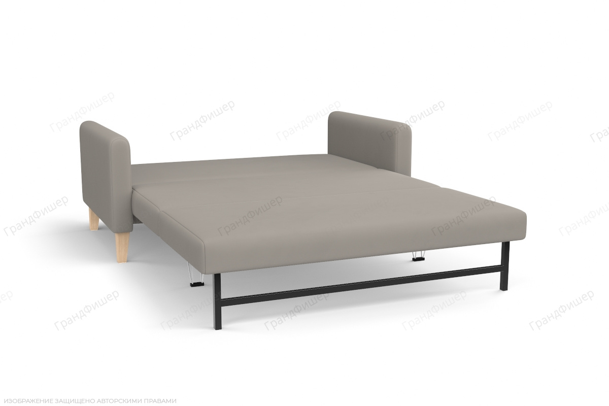 Прямой диван Майами (спальное 140 см) Zara light gray 17 Спальное место