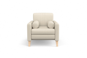 Неглубокий диван Майами Zara cream 02 Вид спереди