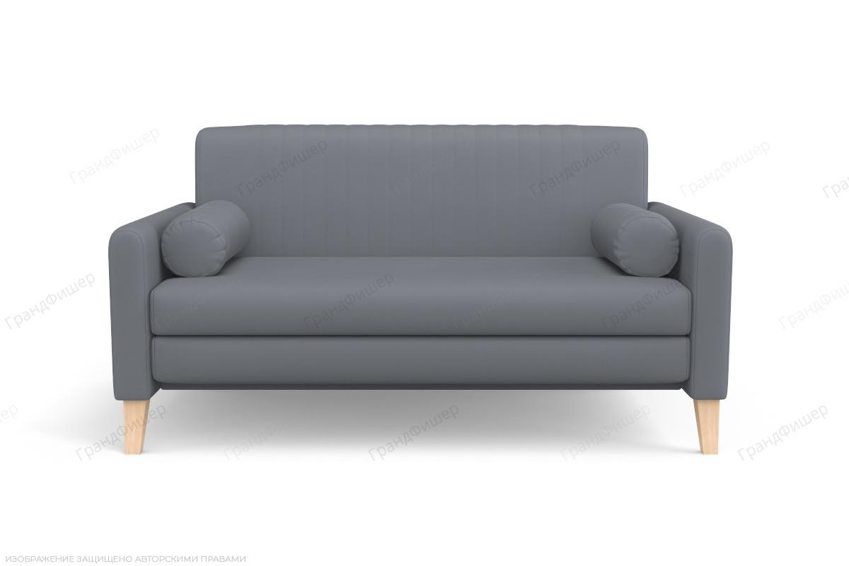 Прямой диван Майами (спальное 140 см) Zara grafit 32 Вид спереди