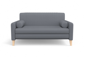 Прямой диван Майами (спальное 140 см) Zara grafit 32 Вид спереди