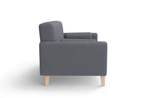 Прямой диван Майами (спальное 140 см) Zara grafit 32 Вид сбоку