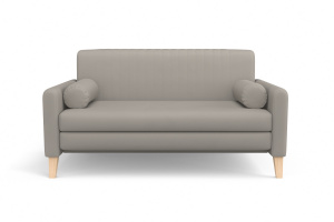 Прямой диван Майами (спальное 140 см) Zara light gray 17 Вид спереди