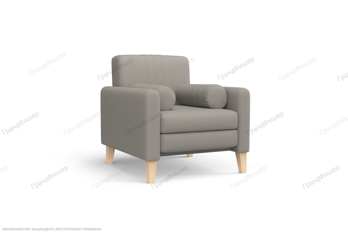 Кресло Майами Zara light gray 17 Вид по диагонали