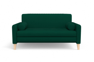 Прямой диван Майами (спальное 140 см) Zara malahit 33 Вид спереди