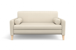 Прямой диван Майами (спальное 140 см) Zara sand 4/2 Вид спереди