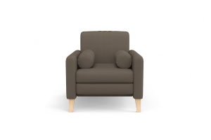Неглубокий диван Майами Zara light brown 05 Вид спереди