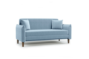 Прямой диван Порту слим (спальное 140 см) Amigo Blue Вид по диагонали