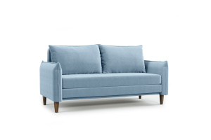 Прямой диван Порту слим (спальное 140 см) Amigo Blue Вид по диагонали