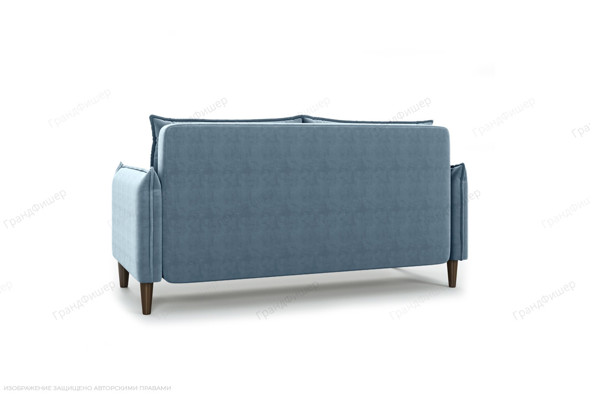 Прямой диван Порту слим (спальное 140 см) Amigo Blue Вид сзади