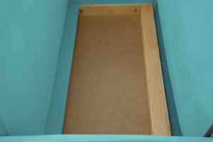 Голубой диван Сайли Вэлла 44 (голубой) с кантом Ящик для белья