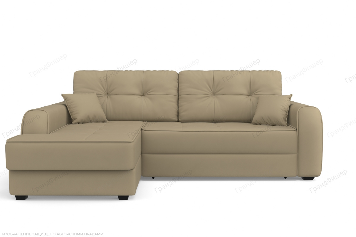 Угловой диван Кайман Zara safary 5/2 Вид спереди