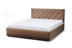 Кровать Адель Zara brown 20 Вид по диагонали