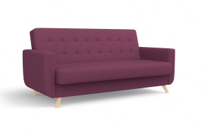 Диван на ножках Оскар-2 с опорой №12 Zara bordo 84 Вид по диагонали