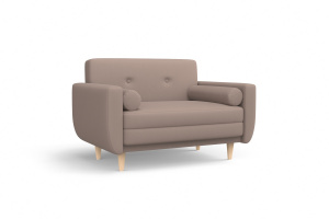 Прямой диван Шуга опора №5 Амиго латте Вид по диагонали