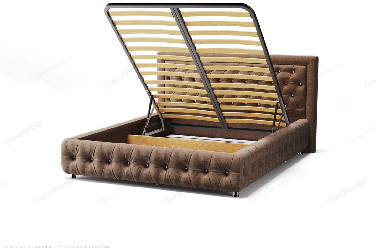 Кровать Мадлен Zara cappuchino 3 Вид по диагонали