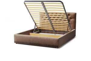 Кровать Тиффани Zara cappuchino 3 Вид по диагонали