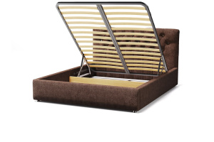 Кровать Тиффани Zara brown 20 Вид по диагонали