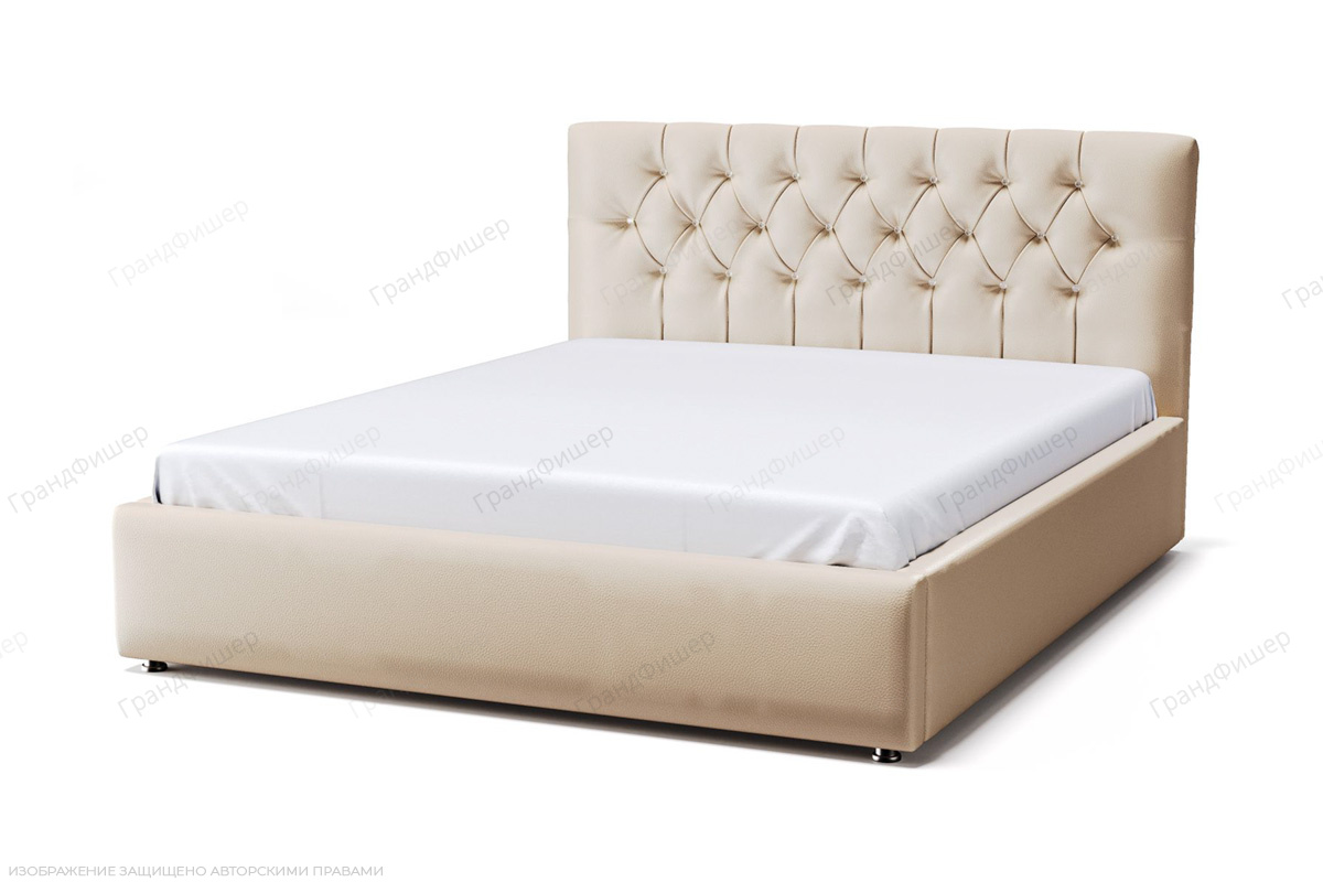 Кровать Тиффани К/З бежевый Вид по диагонали
