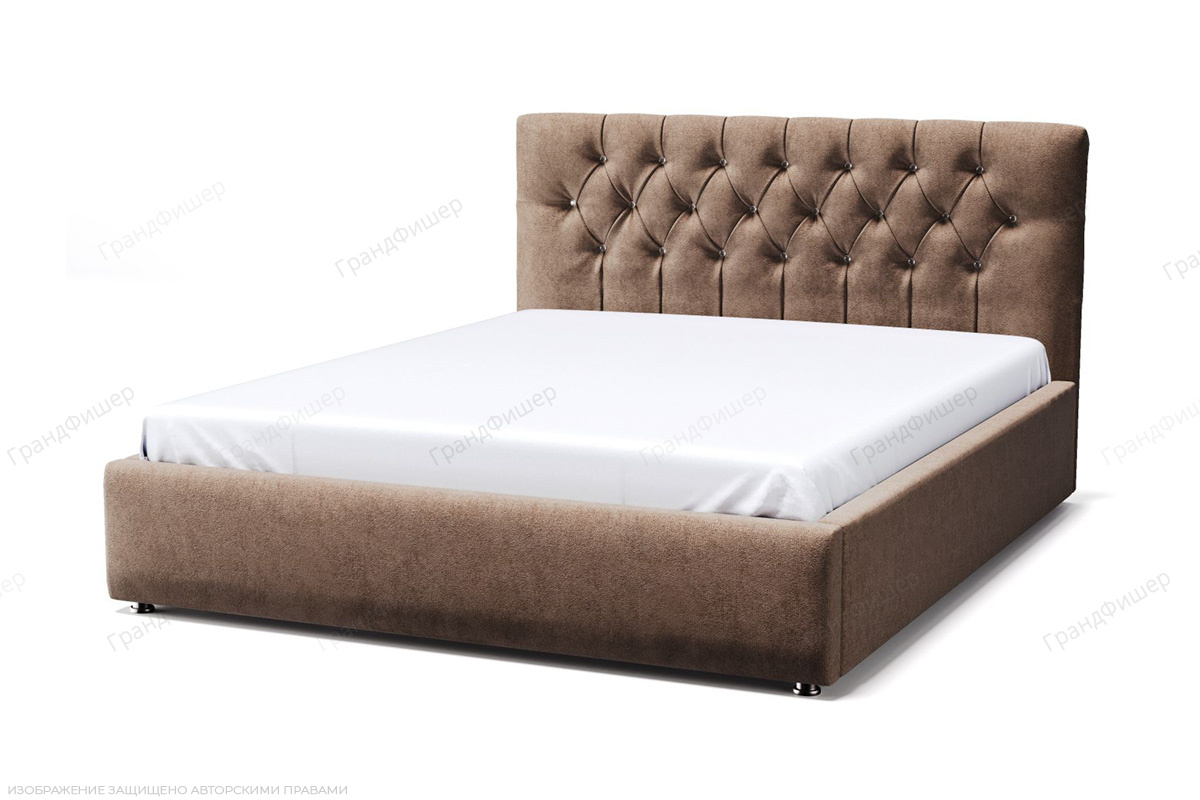 Кровать Тиффани Zara cappuchino 3 Вид по диагонали
