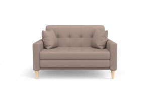 Прямой диван Этро люкс с опорой №5 Amigo Latte Вид спереди