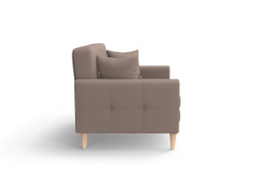 Прямой диван Этро люкс с опорой №5 Amigo Latte Вид сбоку