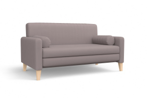 Розовый диван Майами (спальное 140 см) Zara desert rose 11 Вид по диагонали